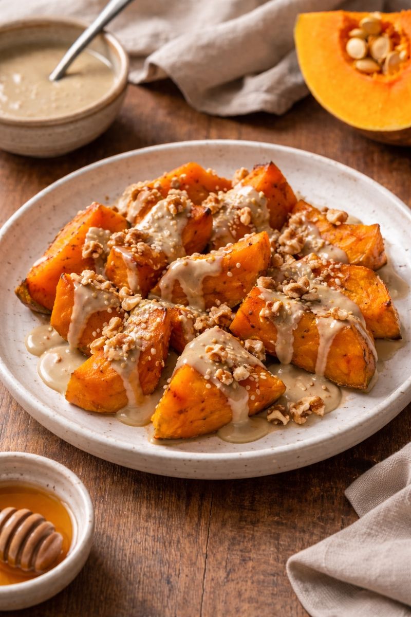 tahin soslu bal kabağı tatlısı